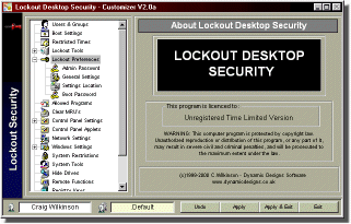 Lockout Desktop Security Screenshot